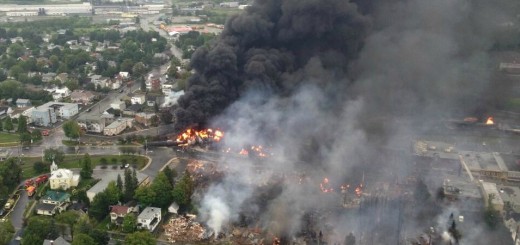 lac megantic burning